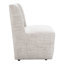 Fauteuil d'appoint rembourré à oreilles Petasos avec roulettes-1217101154