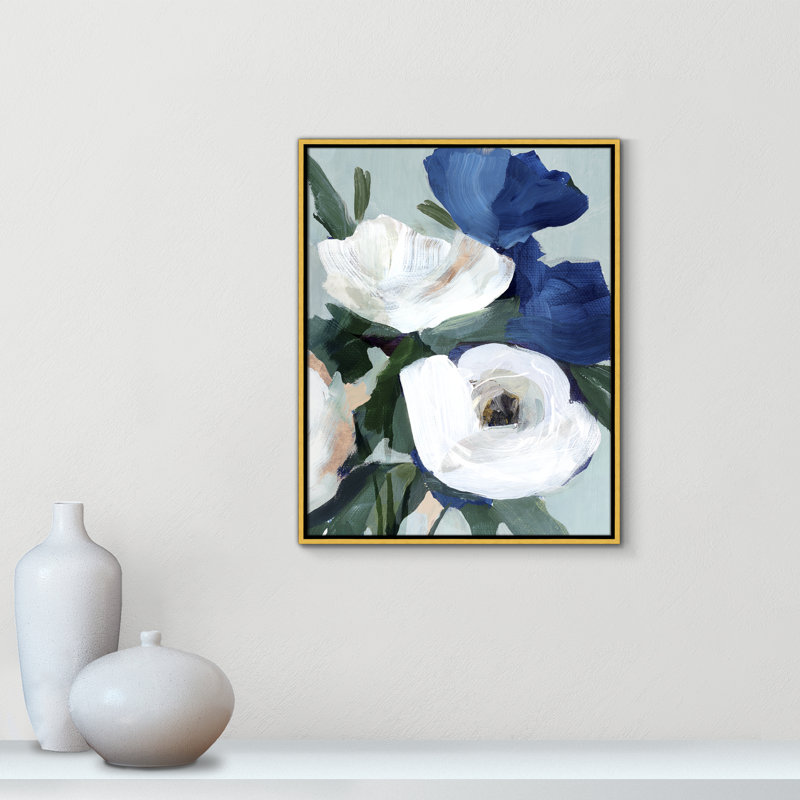 «Eternal Spring Floater Frame», ensemble de peintures sur toiles d'art, Toile dorée, H 29,5 po x l 23,5 po x P 2 po