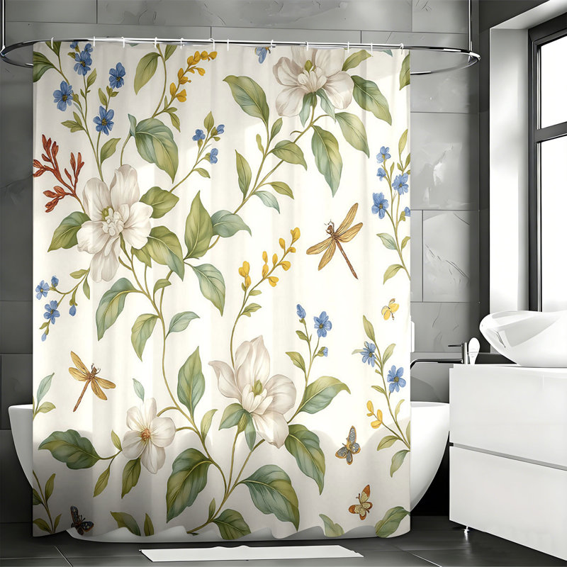 Shower Curtains with Hooks Included