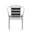 Chaise empilable intérieure / extérieure en aluminium Arshawn-1149648369