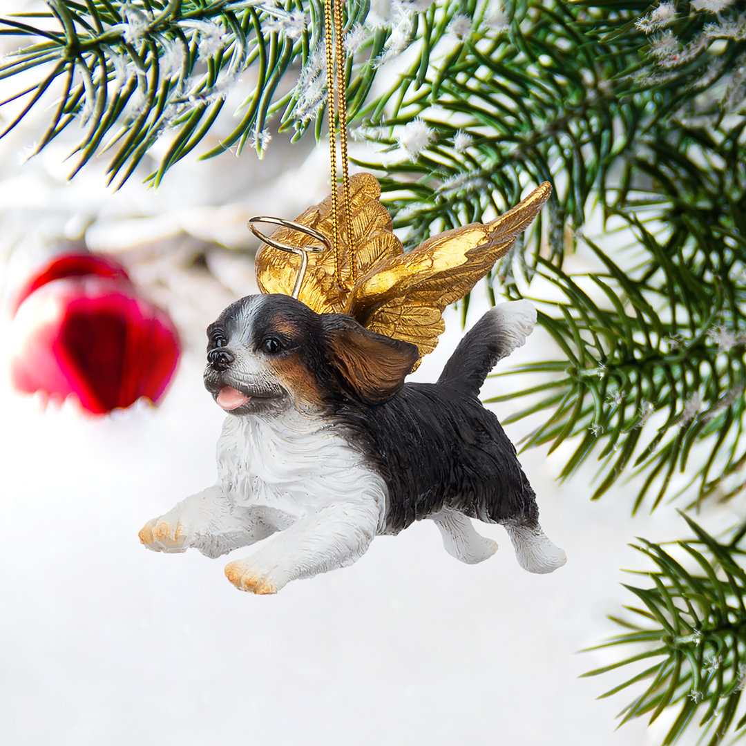 Honor the Pooch Cavalier Holiday Dog Angel Ornament Design Toscano