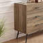 Buffet chic en bois massif avec commode à tiroirs, buffet, poignée en bois massif-1761116424