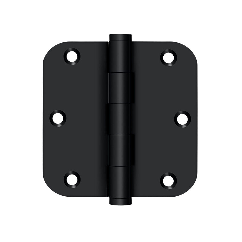 0.8'' x 2.5'' Brass Butt Bearing Hinge, Black