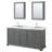 Deborah 72'' Double Bathroom Vanity with Marble Top-59132584-98284204