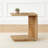 C-Shaped Wood Side Table Nightstand Bedside Table