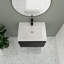 Meuble-lavabo simple 24,47 po avec plateau en céramique Kongsberg