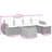 Vidaxl Garden Sofa Set Black And Cream