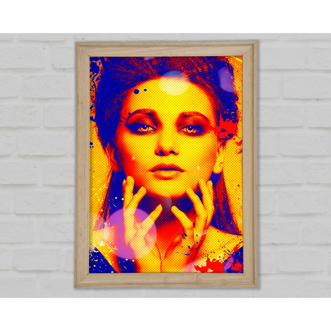 Pop Art Gesicht - Druck