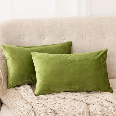 Super Soft Plush Decorative Velvet Throw Pillow Covers (Set of 4)