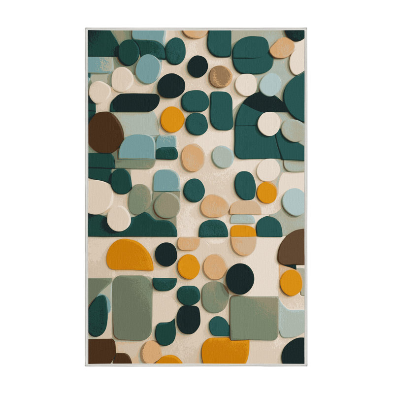 Dotted Terrains Rug, Rectangle 2' x 3'