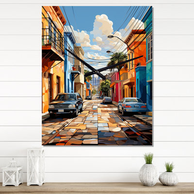City Charleston Popart I - Très grandes horloges murales Cityscapes