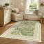 Tapis fleuri vintage lavable à la machine - Tapis botanique doux et antidérapant à poils courts-56557652-56557655