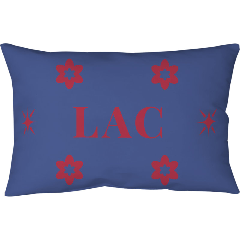 Microfiber Body Pillow 20 inch x 54 inch, Faux Linen Pillow, Blue Red LA Colours