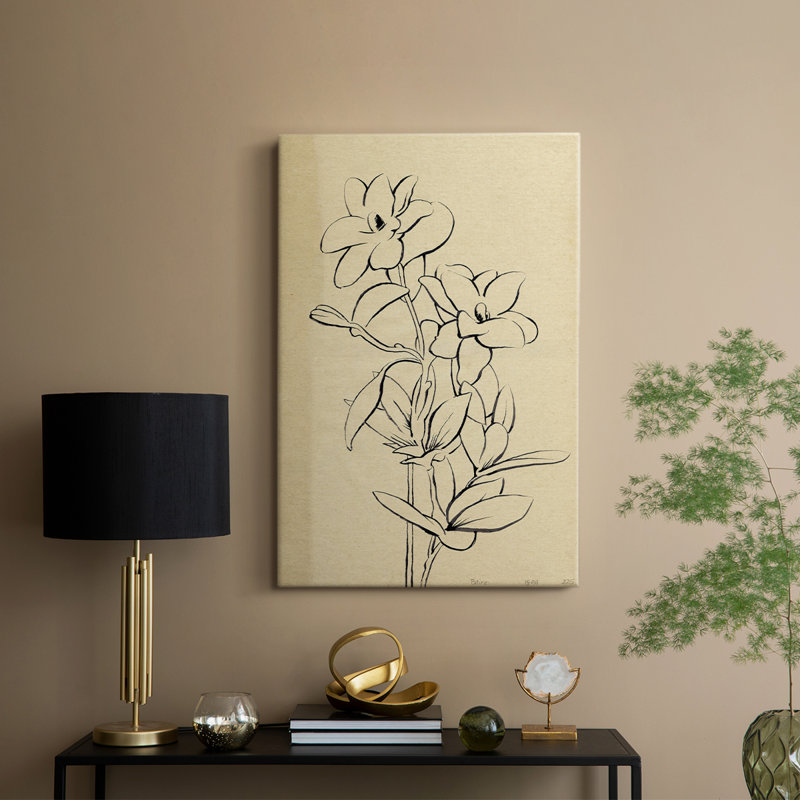 Magnolia S croquis I - galerie sur mesure, H 18 po x l 12 po