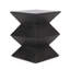 Table d'appoint moderne en béton léger avec motif géométrique