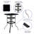 Outdoor Dining Set - 4-Person Bistro Set - Outdoor Bar Table with All-Weather Patio Stools-1194941080