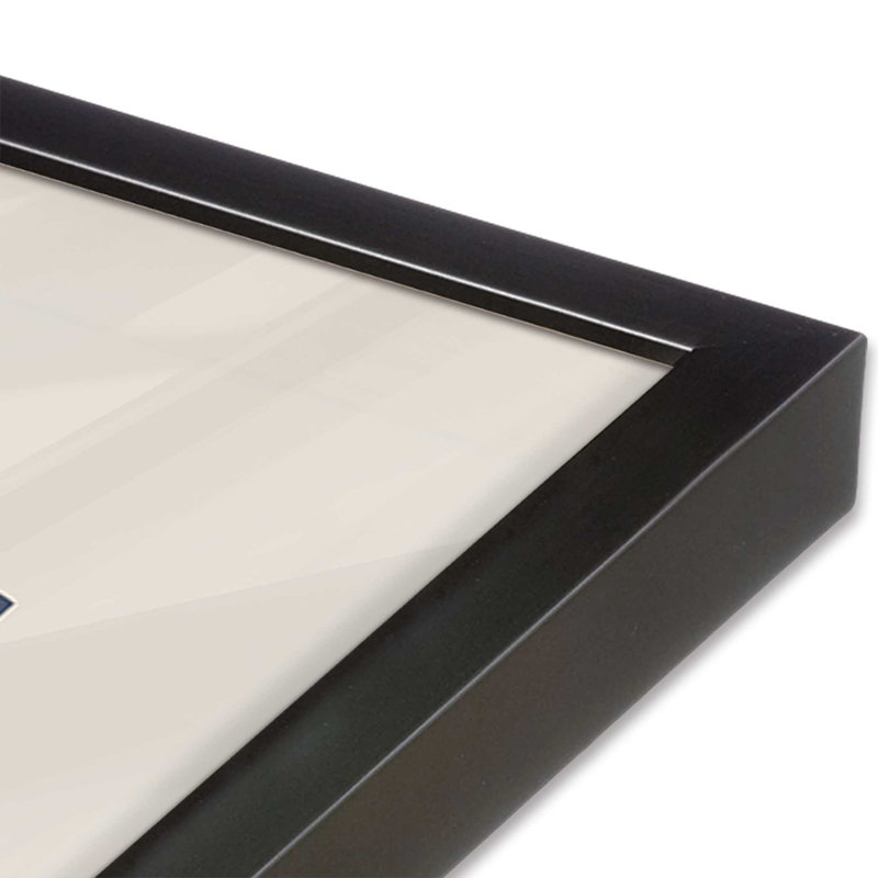 Imprimé Midhaus Bauhaus, Reproduction encadrée sans passe-partout, Zinc patiné, H 15,25 po x l 12,25 po x P 1,25 po