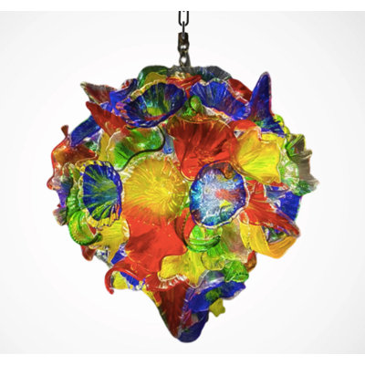 Pabon Style Blown Glass Chandelier Lighting