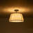 Nyjel Classical 4 - Light Linen Tapered Drum Semi Flush Mount-602705472-577421154