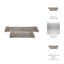 Plateau décoratif en métal avec poignée à maillons pour repose-pieds - Ensemble décoratif pour table basse, bijoux, cuisine ou bibelot Home Decor - ensemble de 2, 21 po, 14 po-1533600968