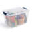 Rubbermaid Cleverstore Clear 16 Qt Plastic Storage Bins with Lids, 6-Pack-101700728