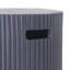 Porte-réservoir de propane moderne en béton léger de 19,9 po et table d'appoint d'extérieur en gris