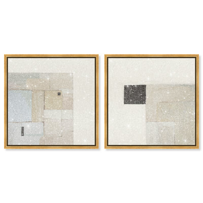 Soft Roughness Set Graphic Art Canvas