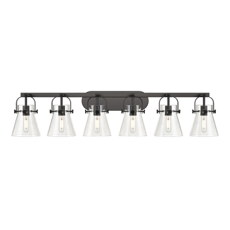 Slana 6 - Light Dimmable Vanity Light, Clear, Matte Black