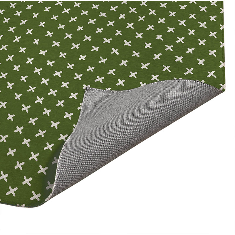 Paillasson Criss Cross, Vert olive, L 84 po x L 60 po