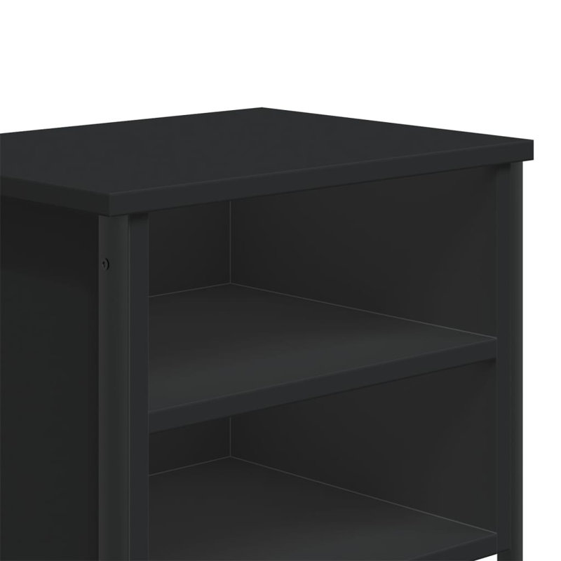 Alyza 40cm W Bedside Table, Black, Individual