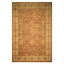 Tapis traditionnel en laine noué à la main Oushak doré 11 pi 9 po x 17 pi 9 po