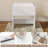 Makeup Vanity Desk with Mirror & Stool White-1738305051