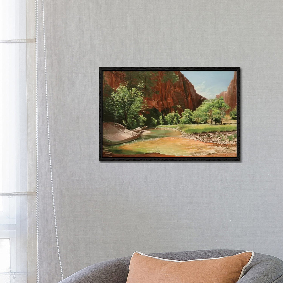 Zion - Entlang des North Fork Virgin River von Nick Savides - Galerie-verpackte Leinwand Giclée