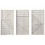 Breinne 3 Piece Contemporary Wood Geometric Wall Décor Set