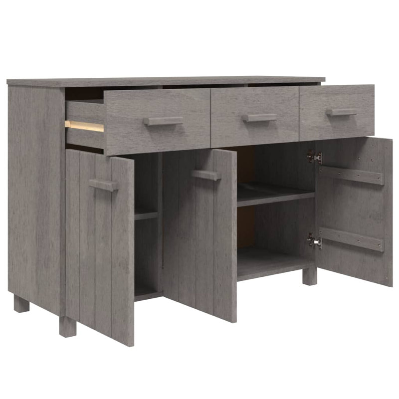 Buffet-bar Hamar avec tiroirs HAMAR, Gris clair
