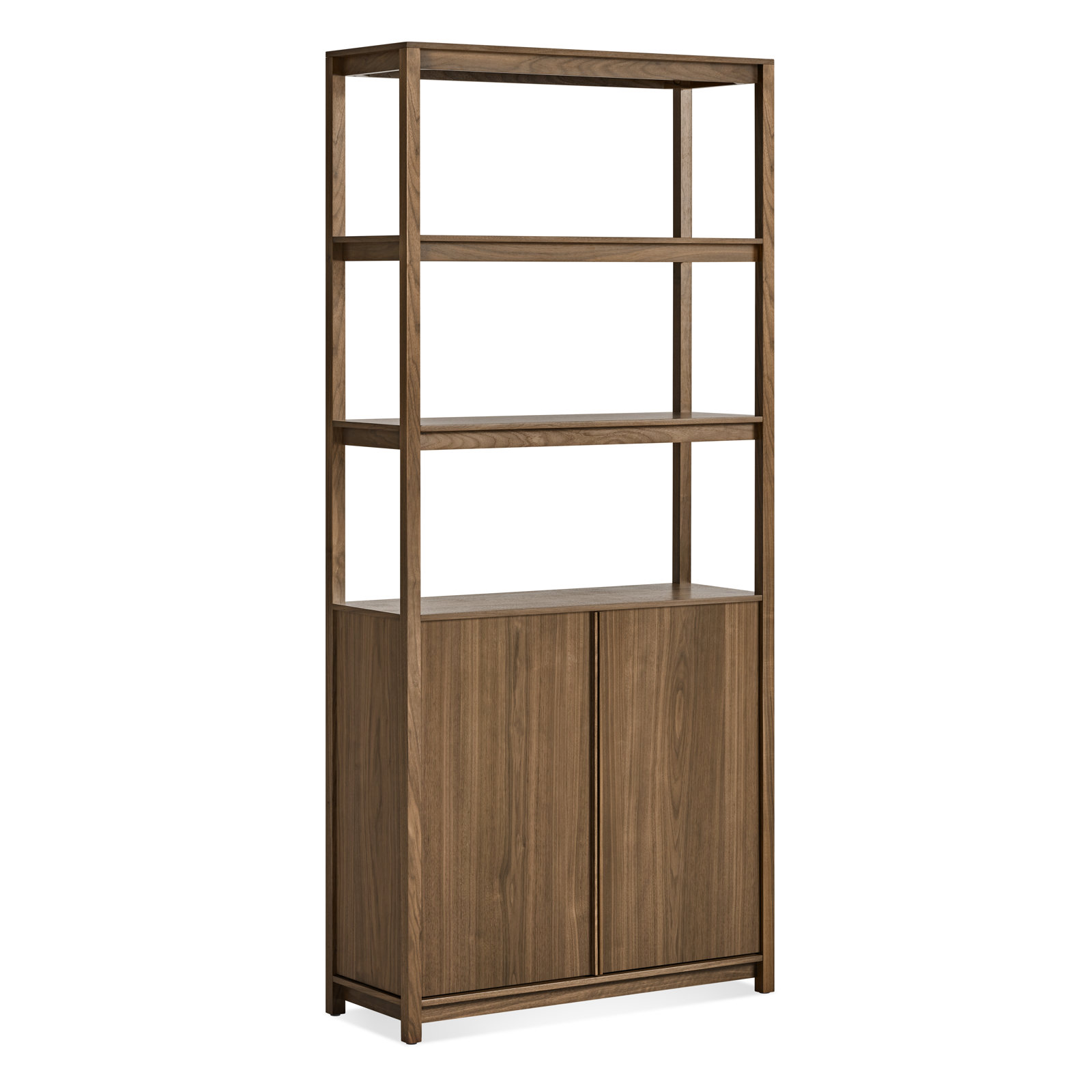 Open Plan 35 " Bookcase, Walnut