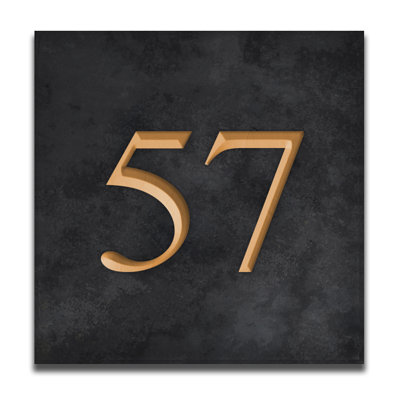 Velia 17.78cm H Stone House Number