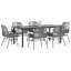 Ensemble repas de patio avec coussins en verre et poly rotin-727446055-727446050-727446049