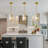 Modern Pendant Light Rectangle Pendant Lighting Mini Crystal Chandeliers Adjustable Pendant Light Fixture for Kitchen Island Dinning Room Living Room-1089419578-1089419579