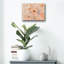  «Peach Pink Floral» par Silvia Vassileva, art mural en verre acrylique