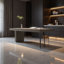 High-end rectangular solid wood desk