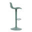 Ensemble de 2 tabourets de bar pivotants à hauteur réglable avec tabourets de bar en cuir de polyuréthane sans dossier-1038604628