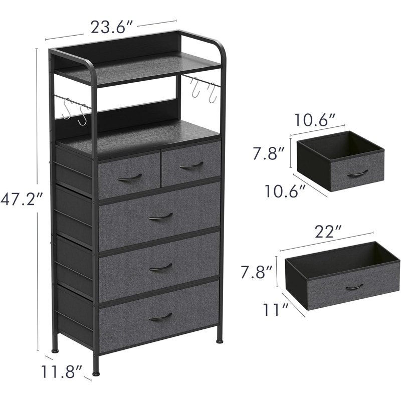 Mugisha Accent Cabinet, Black