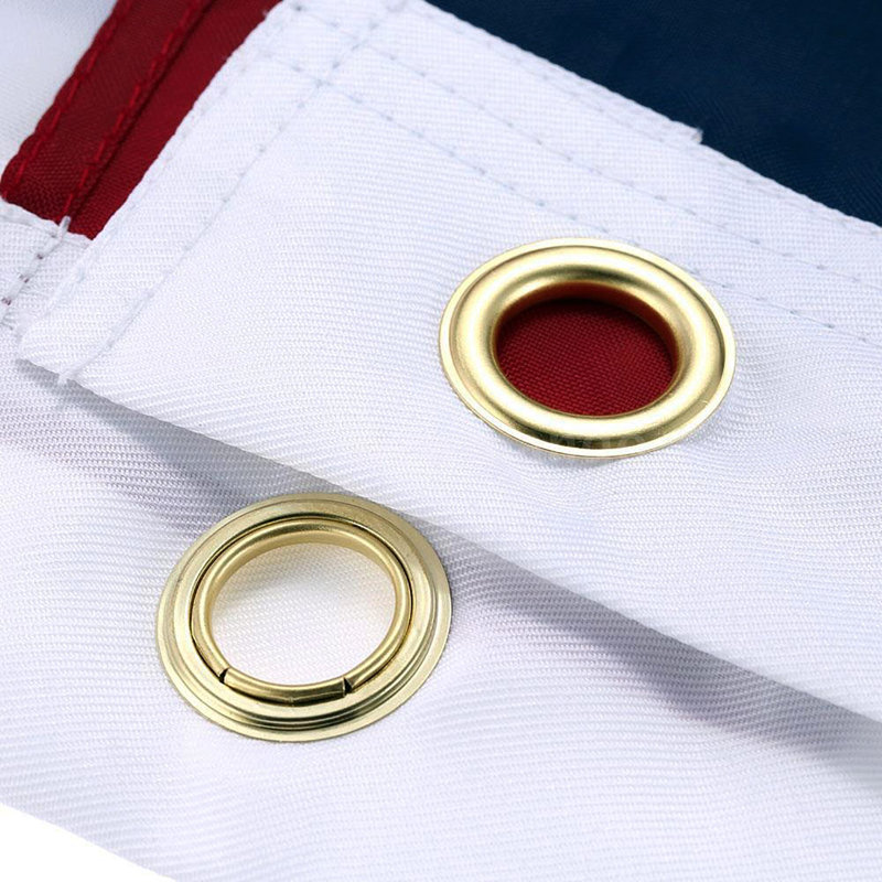 Patriotic American Flag with Brass Grommets, 5" x 8"
