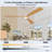 70-inch ceiling fan with light and remote control, quiet DC motor, dimmable LED light, 3 solid wood blades, 6-speed reversible fan, suitable for indoor home use-111884430-111884432-111884434