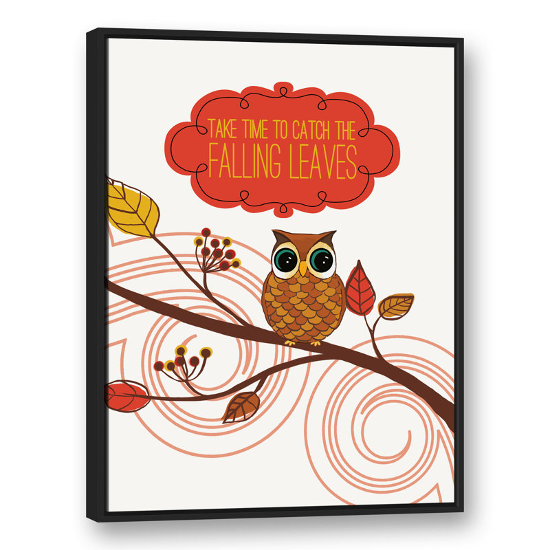 « Friendly Fall Reminder », art encadré, H 40 po x l 30 po x P 1,75 po, Cadre noir