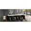 Meuble-lavabo mural 72 po, armoire de rangement flottante avec tiroirs, armoire de salle de bain en bois 72 po