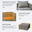 Hayron 4 Seater Rattan Conversation Set
