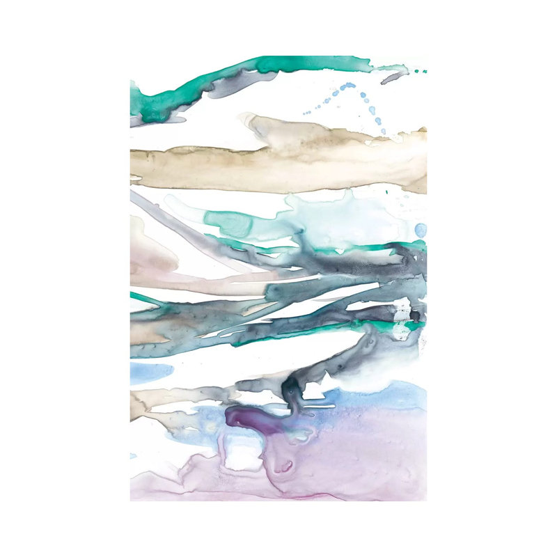 Geode Layers II 1 Piece Wrapped Canvas Painting, 20.32 cm H x 30.48 cm W