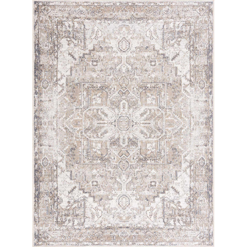 Tapis oriental lavable à la machine Herae, Rectangle 9 pi 2 po x 12 pi